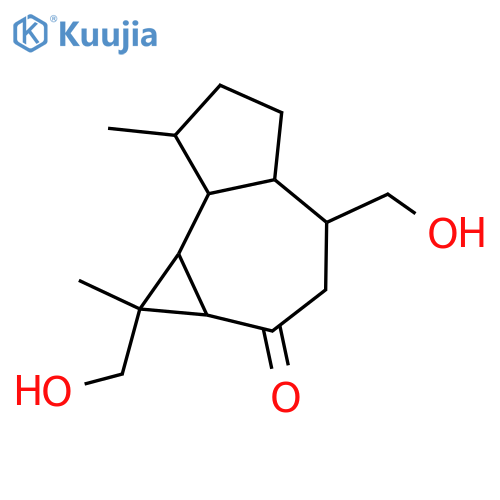 12,14-Dihydroxy-8-aromadendranone; (1β,4α,5β,6α,7α,10β,11α)-form structure