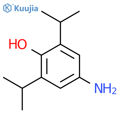 Phenol, 4-amino-2,6-bis(1-methylethyl)- structure