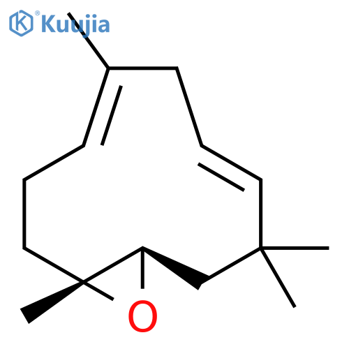 12-Oxabicyclo[9.1.0]dodeca-4,7-diene,1,5,9,9-tetramethyl-, (1R,4E,7E,11R)- structure