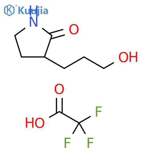 3-(3-hydroxypropyl)pyrrolidin-2-one, trifluoroacetic acid structure