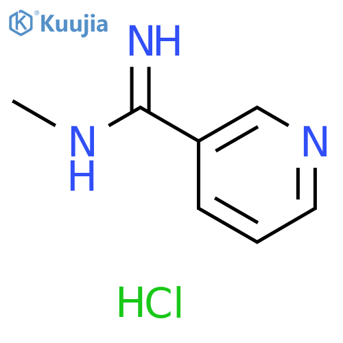N-methylpyridine-3-carboximidamide hydrochloride structure