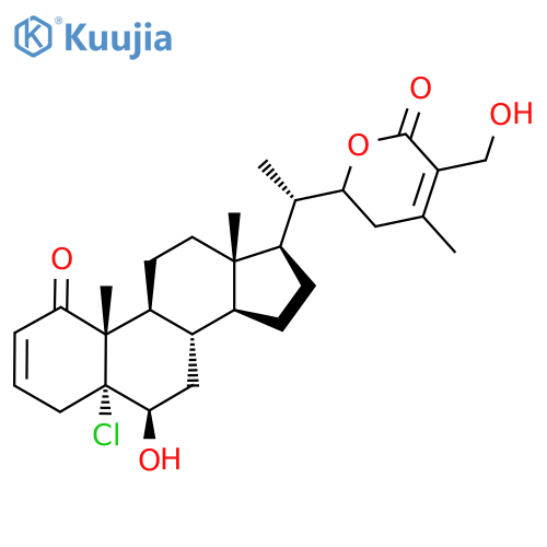 2-[(1S)-1-[(5R,6R,8S,9S,10S,13S,14S,17R)-5-Chloro-6-hydroxy-10,13-dimethyl-1-oxo-6,7,8,9,11,12,14,15,16,17-decahydro-4H-cyclopenta[a]phenanthren-17-yl]ethyl]-5-(hydroxymethyl)-4-methyl-2,3-dihydropyran-6-one structure