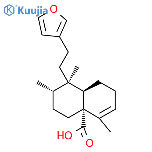 (1R)-1α-[2-(3-Furyl)ethyl]-1,2,3,4,4a,7,8,8aβ-octahydro-1,2β,5-trimethyl-4aβ-naphthalenecarboxylic acid structure