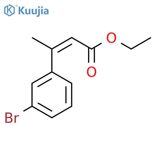 ethyl (2Z)-3-(3-bromophenyl)but-2-enoate structure