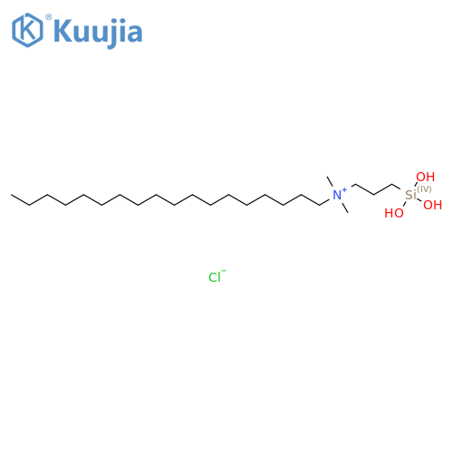 1-Octadecanaminium, N,N-dimethyl-N-(3-(trihydroxysilyl)propyl) chloride structure