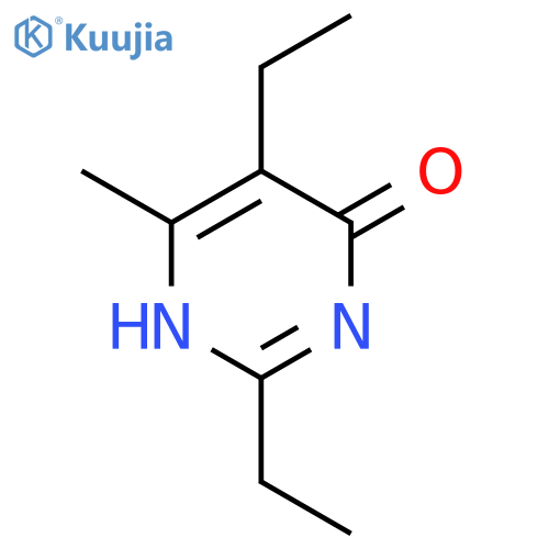 2,5-diethyl-6-methylpyrimidin-4-ol structure