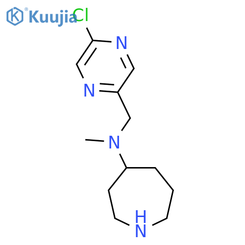 N-(5-chloropyrazin-2-yl)methyl-N-methylazepan-4-amine structure