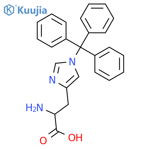 Nim-Trityl-D-histidine structure