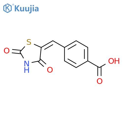 4-(2,4-Dioxo-1,3-thiazolidin-5-ylidene)methylbenzoic Acid structure