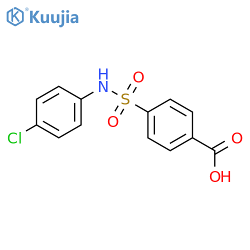 4-(4-chlorophenyl)sulfamoylbenzoic acid structure