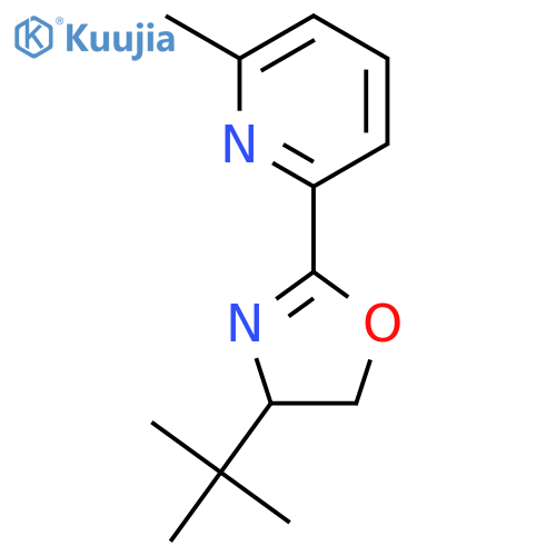 (S)-4-(tert-Butyl)-2-(6-methylpyridin-2-yl)-4,5-dihydrooxazole structure