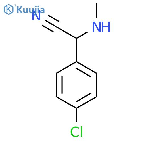 2-(4-Chlorophenyl)-2-(methylamino)acetonitrile structure