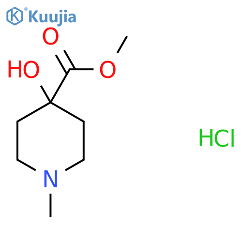 Methyl 4-hydroxy-1-methylpiperidine-4-carboxylate hydrochloride structure