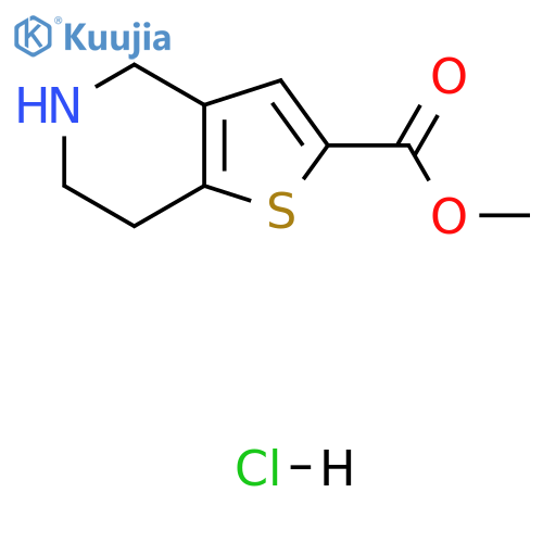 methyl 4H,5H,6H,7H-thieno3,2-cpyridine-2-carboxylate hydrochloride structure