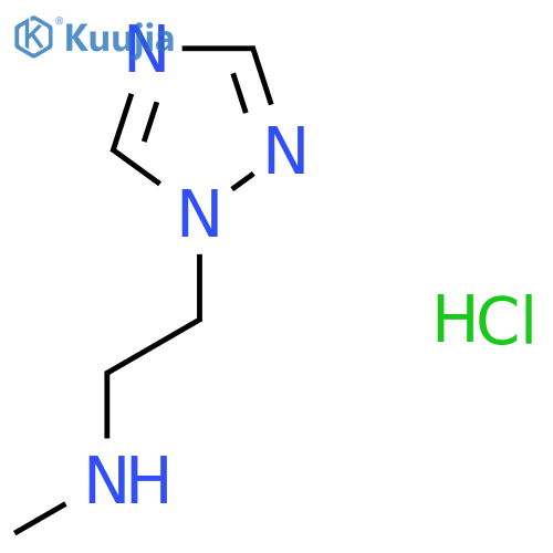 N-methyl-2-(1H-1,2,4-triazol-1-yl)ethanamine hydrochloride structure