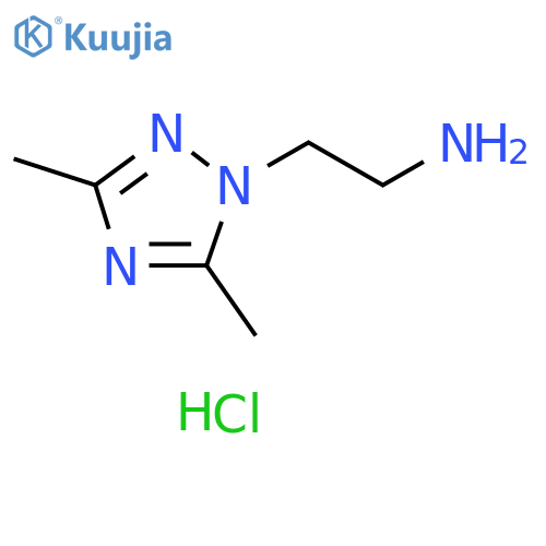2-(3,5-dimethyl-1H-1,2,4-triazol-1-yl)ethanamine hydrochloride structure