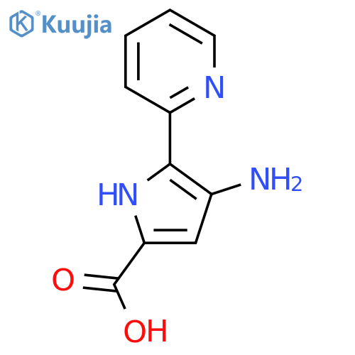 4-amino-5-(pyridin-2-yl)-1H-pyrrole-2-carboxylic acid structure