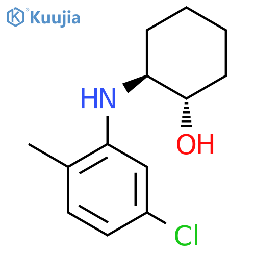 trans-2-(5-chloro-2-methylphenyl)aminocyclohexan-1-ol structure