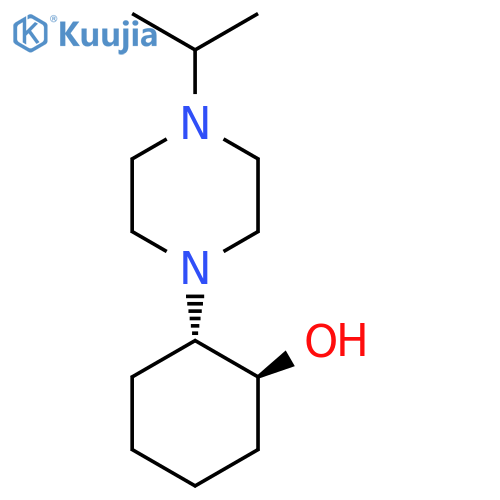 trans-2-4-(propan-2-yl)piperazin-1-ylcyclohexan-1-ol structure