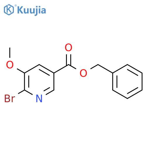 Benzyl 6-bromo-5-methoxypyridine-3-carboxylate structure