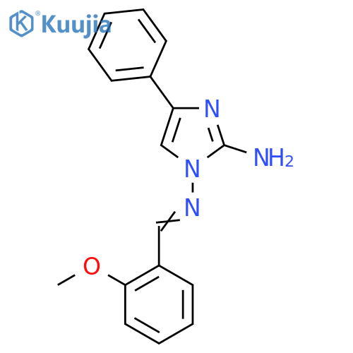 N1-(1E)-(2-Methoxyphenyl)methylene-4-phenyl-1H-imidazole-1,2-diamine structure
