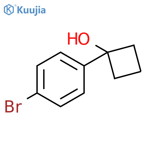 1-(4-Bromophenyl)cyclobutanol structure