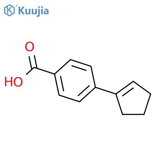 4-(cyclopent-1-en-1-yl)benzoic acid structure