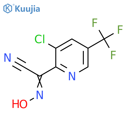 2-[3-Chloro-5-(trifluoromethyl)pyridin-2-yl]-2-hydroxyiminoacetonitrile structure