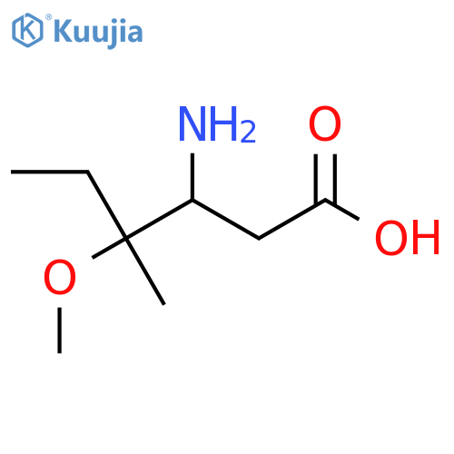 3-amino-4-methoxy-4-methylhexanoic acid structure
