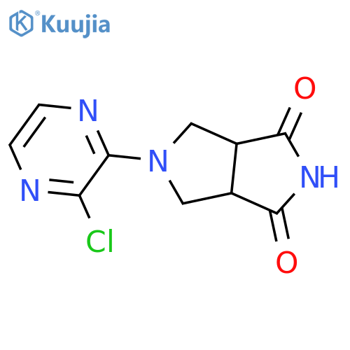 5-(3-chloropyrazin-2-yl)tetrahydropyrrolo[3,4-c]pyrrole-1,3(2H,3aH)-dione structure