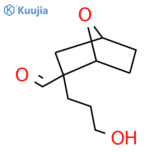 2-(3-hydroxypropyl)-7-oxabicyclo2.2.1heptane-2-carbaldehyde structure