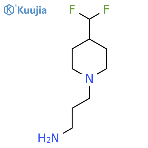 3-(4-(Difluoromethyl)piperidin-1-yl)propan-1-amine structure