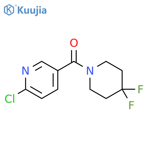 (6-Chloropyridin-3-yl)(4,4-difluoropiperidin-1-yl)methanone structure