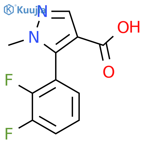 5-(2,3-difluorophenyl)-1-methyl-1H-pyrazole-4-carboxylic acid structure
