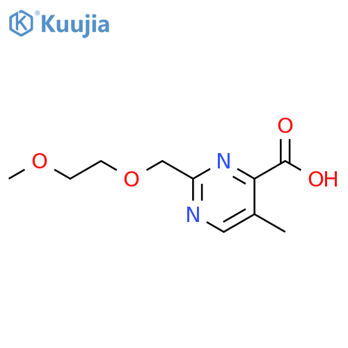4-Pyrimidinecarboxylic acid, 2-[(2-methoxyethoxy)methyl]-5-methyl- structure