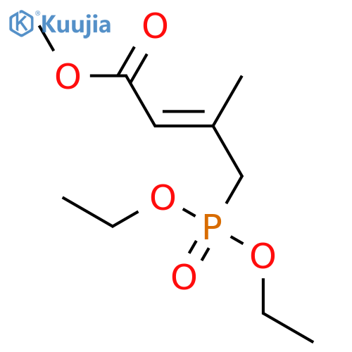 2-Butenoic acid, 4-(diethoxyphosphinyl)-3-methyl-, methyl ester, (Z)- structure