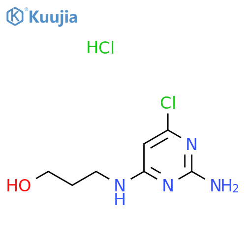 2-Amino-6-chloro-4-[(3-hydroxypropyl)amino]pyrimidine hydrochloride structure