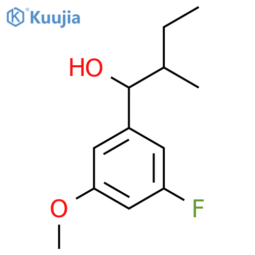 1-(3-Fluoro-5-methoxyphenyl)-2-methylbutan-1-ol structure