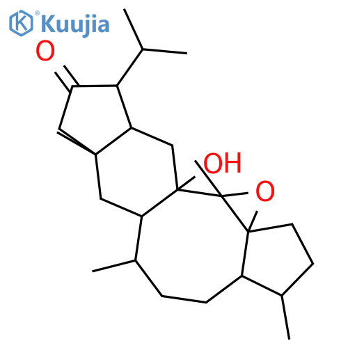 (3S,3aS,6S,6aR,7aS,10R,10aS,11aR,11bR,12aS)-11a-hydroxy-3,6,7a,11b-tetramethyl-10-(propan-2-yl)tetradecahydro-1H-cyclopenta[1,8]indeno[5',6':3,4]cycloocta[1,2-b]oxiren-9(10H)-one structure