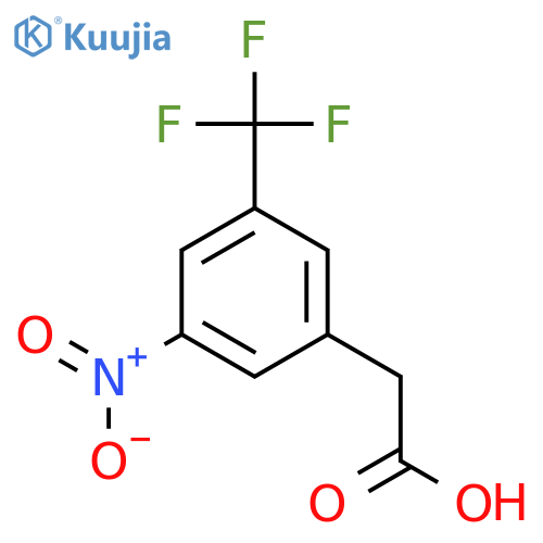 2-3-nitro-5-(trifluoromethyl)phenylacetic acid structure