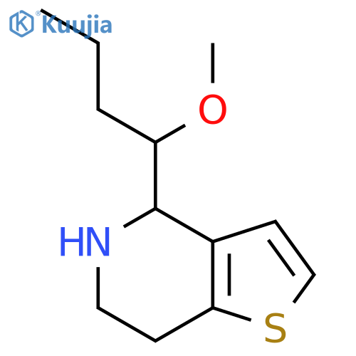 4-(1-methoxybutyl)-4H,5H,6H,7H-thieno3,2-cpyridine structure