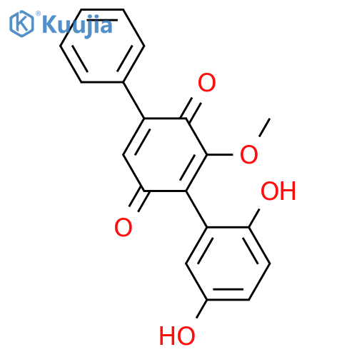 2-(2,5-Dihydroxyphenyl)-3-hydroxy-5-phenyl-1,4-benzoquinone; 3-Me ether structure
