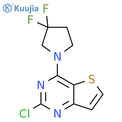 Thieno[3,2-d]pyrimidine, 2-chloro-4-(3,3-difluoro-1-pyrrolidinyl)- structure