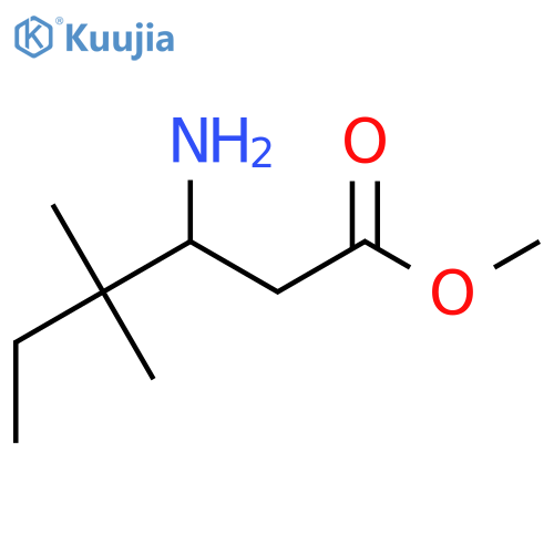 methyl 3-amino-4,4-dimethylhexanoate structure