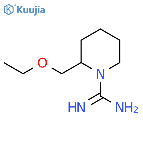 2-(ethoxymethyl)piperidine-1-carboximidamide structure