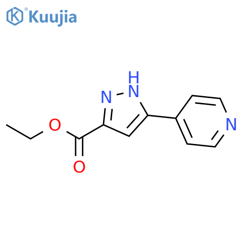Ethyl 5-(pyridin-4-yl)-1H-pyrazole-3-carboxylate structure