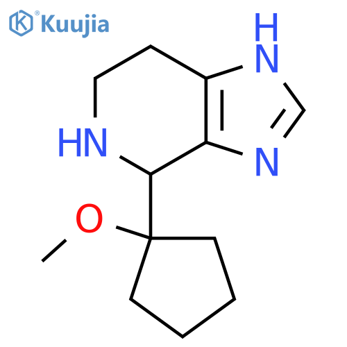 4-(1-methoxycyclopentyl)-3H,4H,5H,6H,7H-imidazo4,5-cpyridine structure