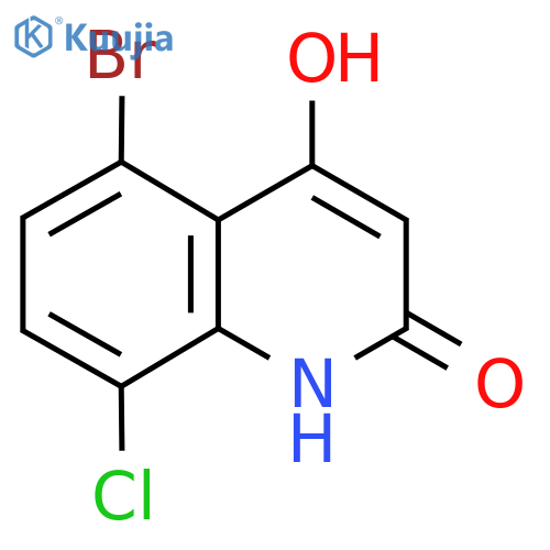 5-Bromo-8-chloro-2-hydroxyquinolin-4(1H)-one structure