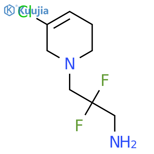 3-(5-chloro-3,6-dihydro-2H-pyridin-1-yl)-2,2-difluoropropan-1-amine structure