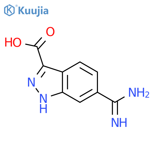 6-Carbamimidoyl-1H-indazole-3-carboxylic acid structure